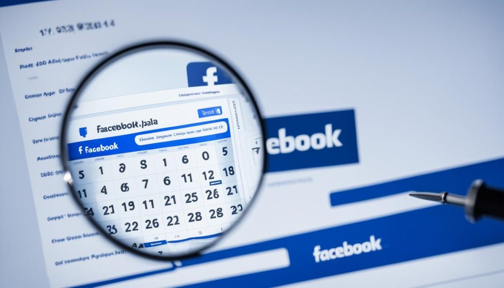 Verify the age of a Facebook account