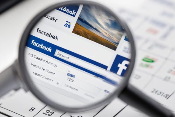 how to check how old a facebook account is